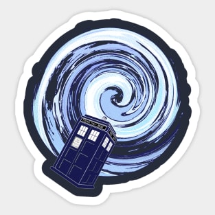 Blue Box Vortex Sticker